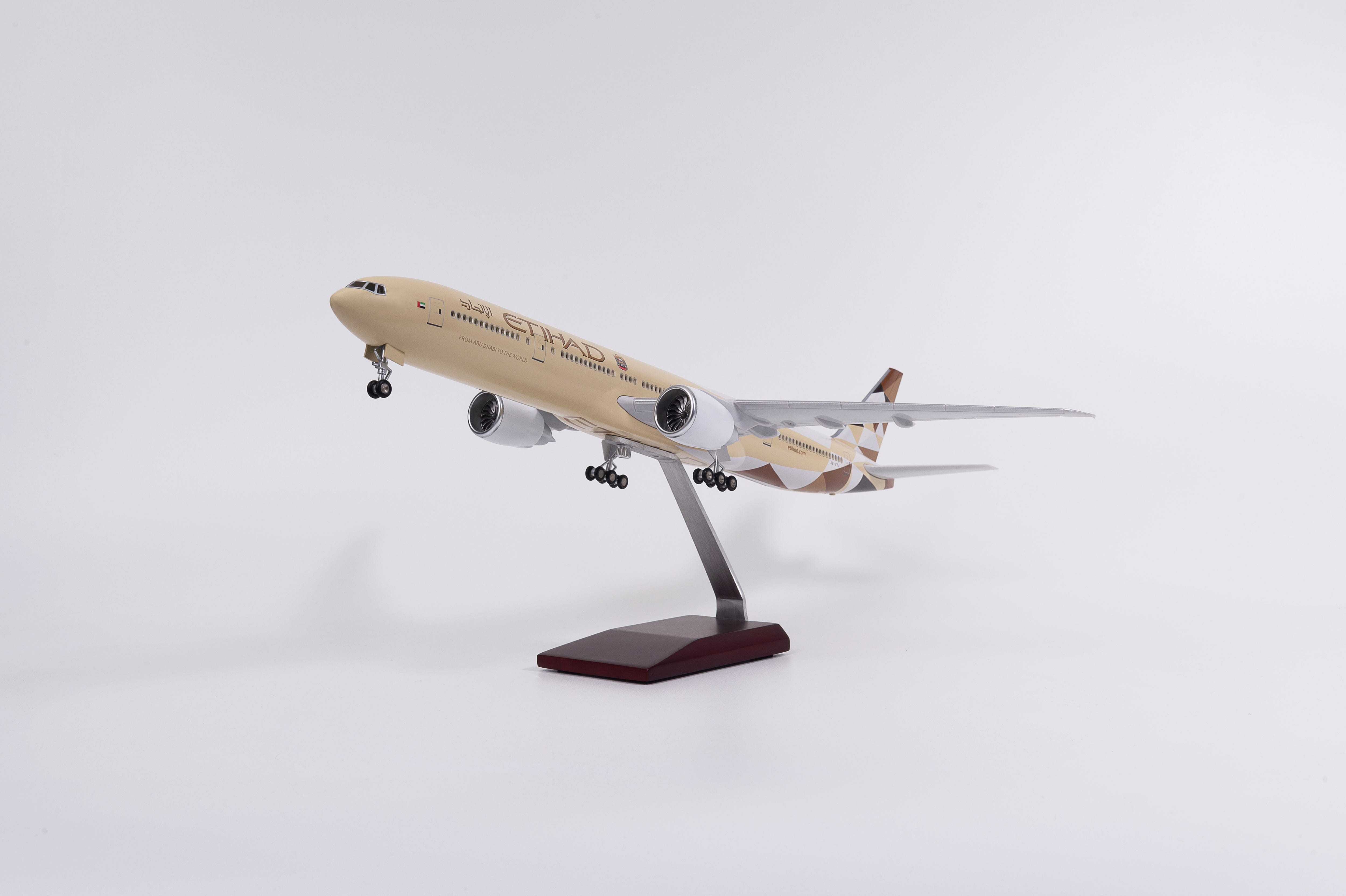 B777 ETIHAD - Scale 1/157 - 47CM - 18.5in - Airplane Model