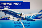 بوينج B787-8 N787BA – مقياس 1:200 – أجنحة مربعة – 28.35 سم