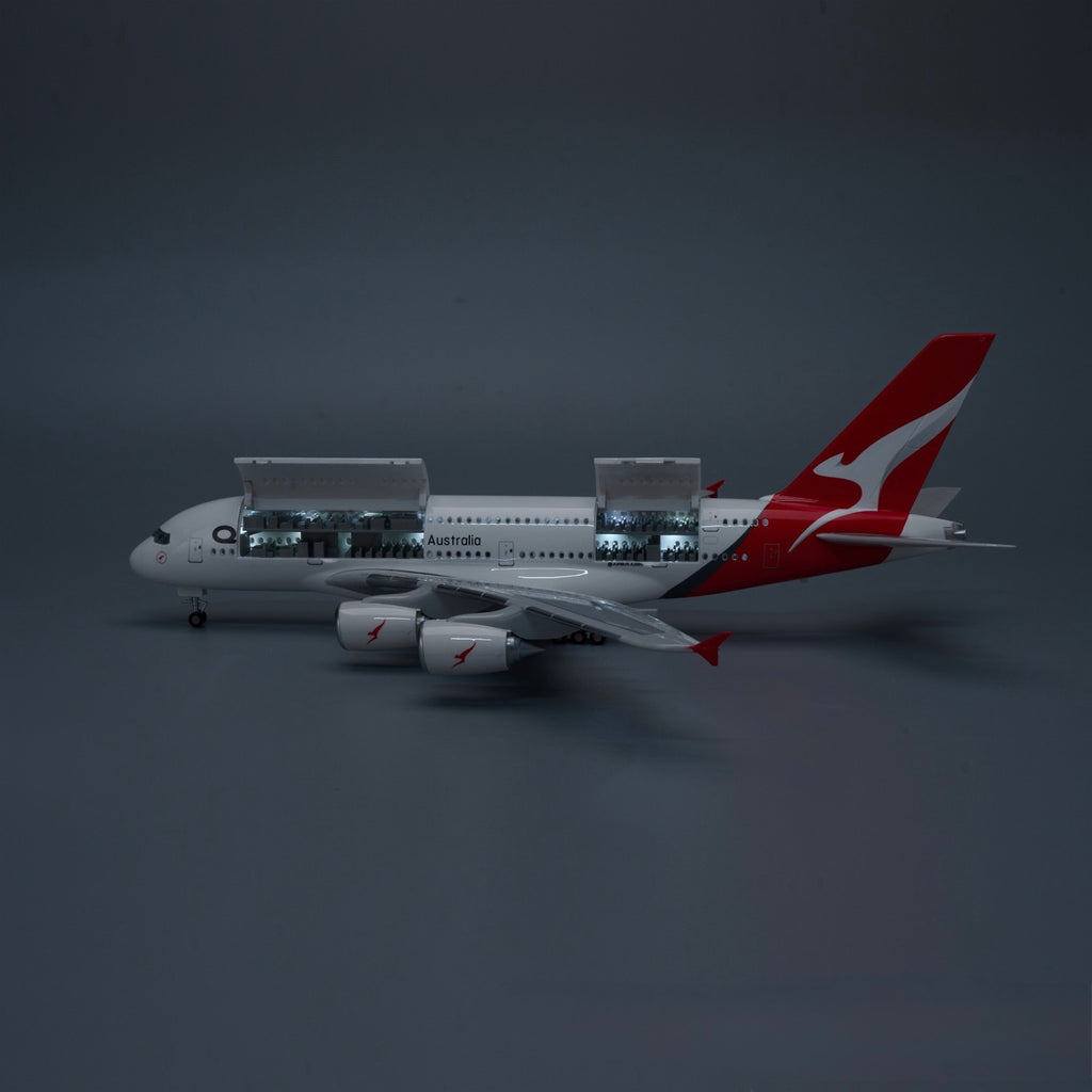 Qantas Airbus A380 1:160 – 45.5 cm / 17.9 in – Interior de Cabina Abrible