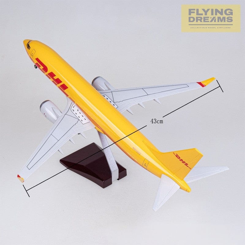 B737-800  DHL - Scale 1/80 - 47cm - 18.5 in - Airplane Model