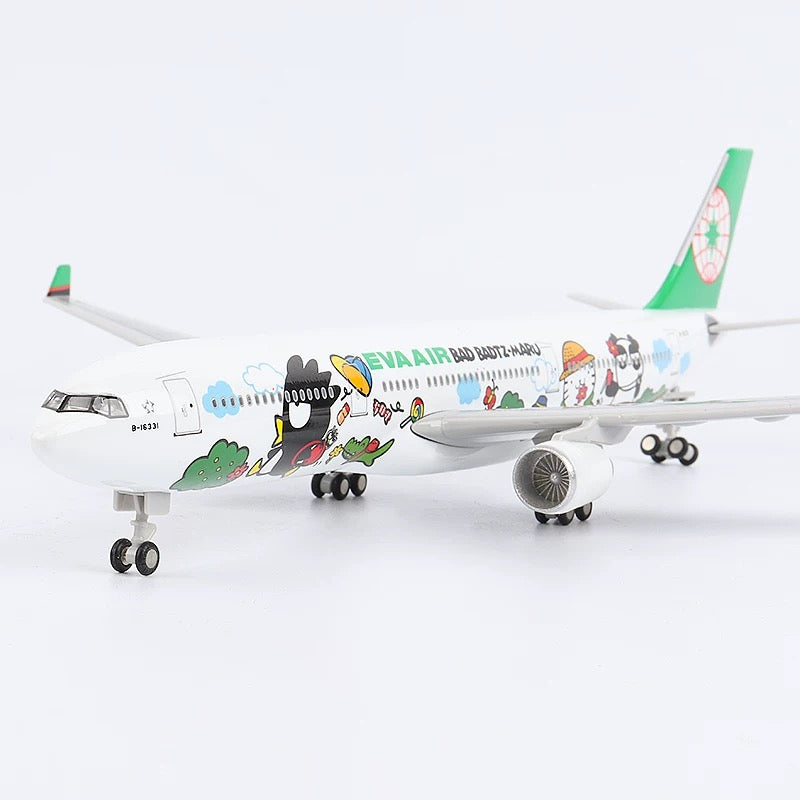 A330 EVA AIR - 30cm - 11.8in - LED & Sound - Airplane Model