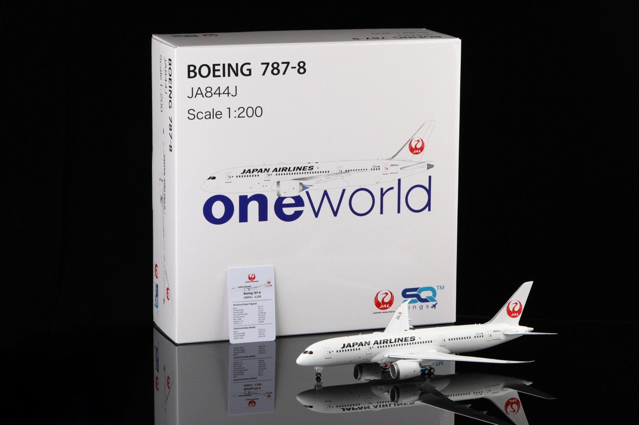 Japan Airlines Boeing 787-8 JA844J – Scale 1:200 – SQ Wings