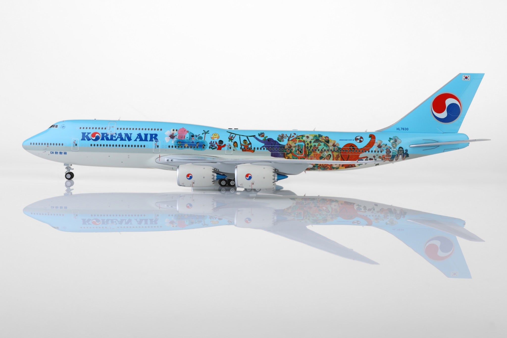 SQ Wings 1:200 大韓航空 ボーイング 747-8 HL7633 SQ Wings 1:200 Korean Air Boeing B747-8 Diecast Aircraft JET