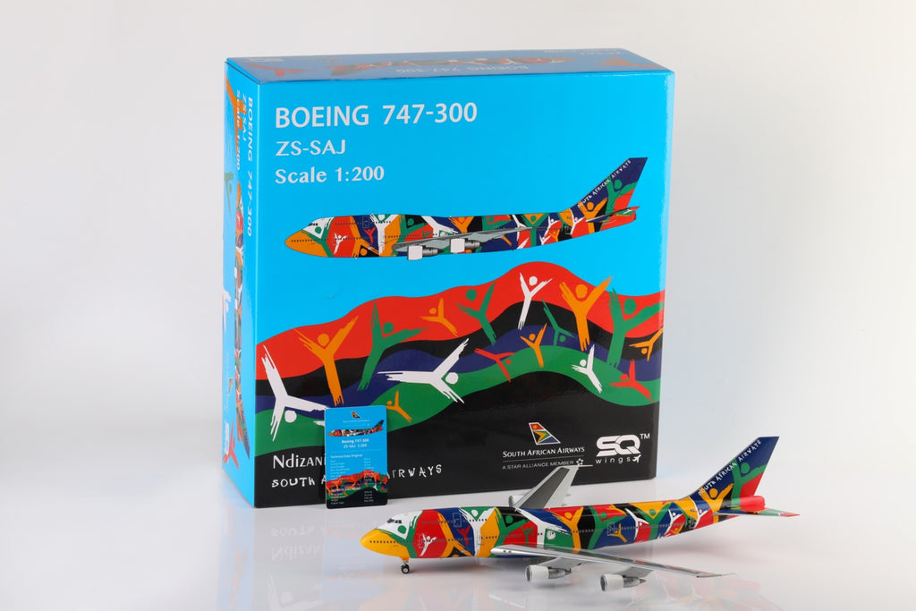 South African Airways B747-300 - 35.33 cm - Scale 1/200 - ZS-SAJ -  Scale 1/200
