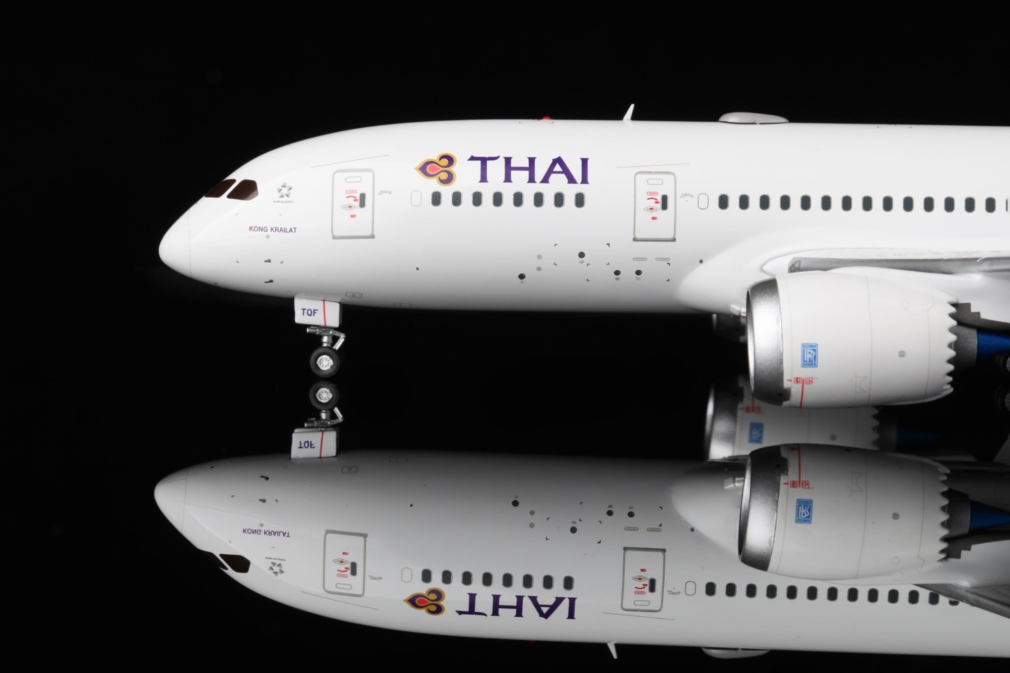 Thai Airways Boeing 787-8 HS-TQF – Escala 1:200 – Alas SQ – 28,35 cm
