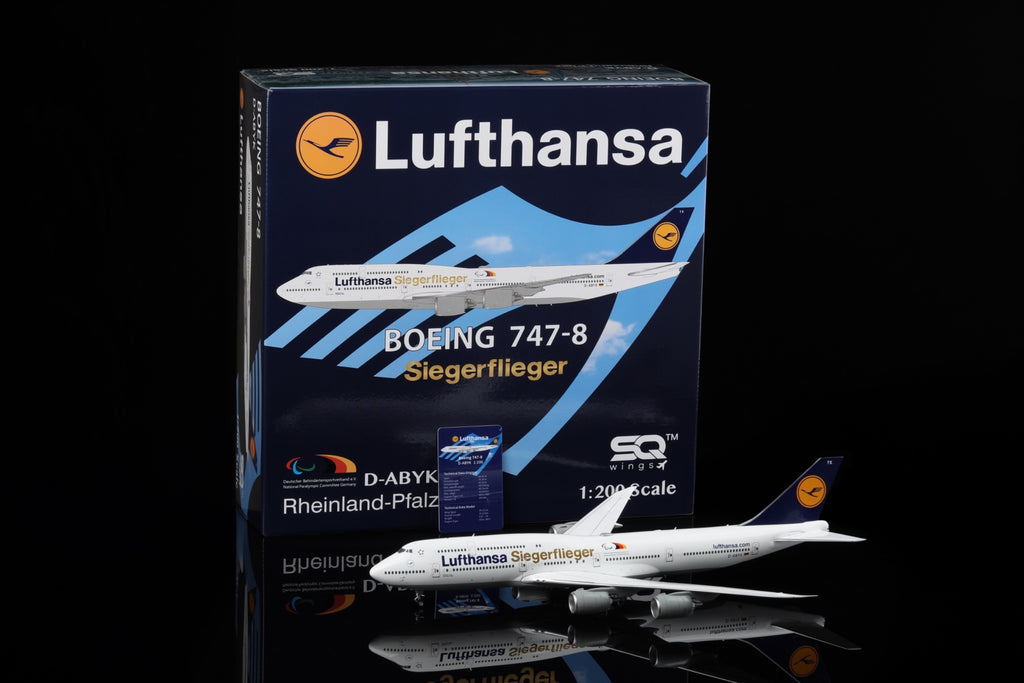 Lufthansa Boeing 747-8 D-ABYK “Siegerflieger” – Scale 1:200 – SQ Wings – 34.25 cm