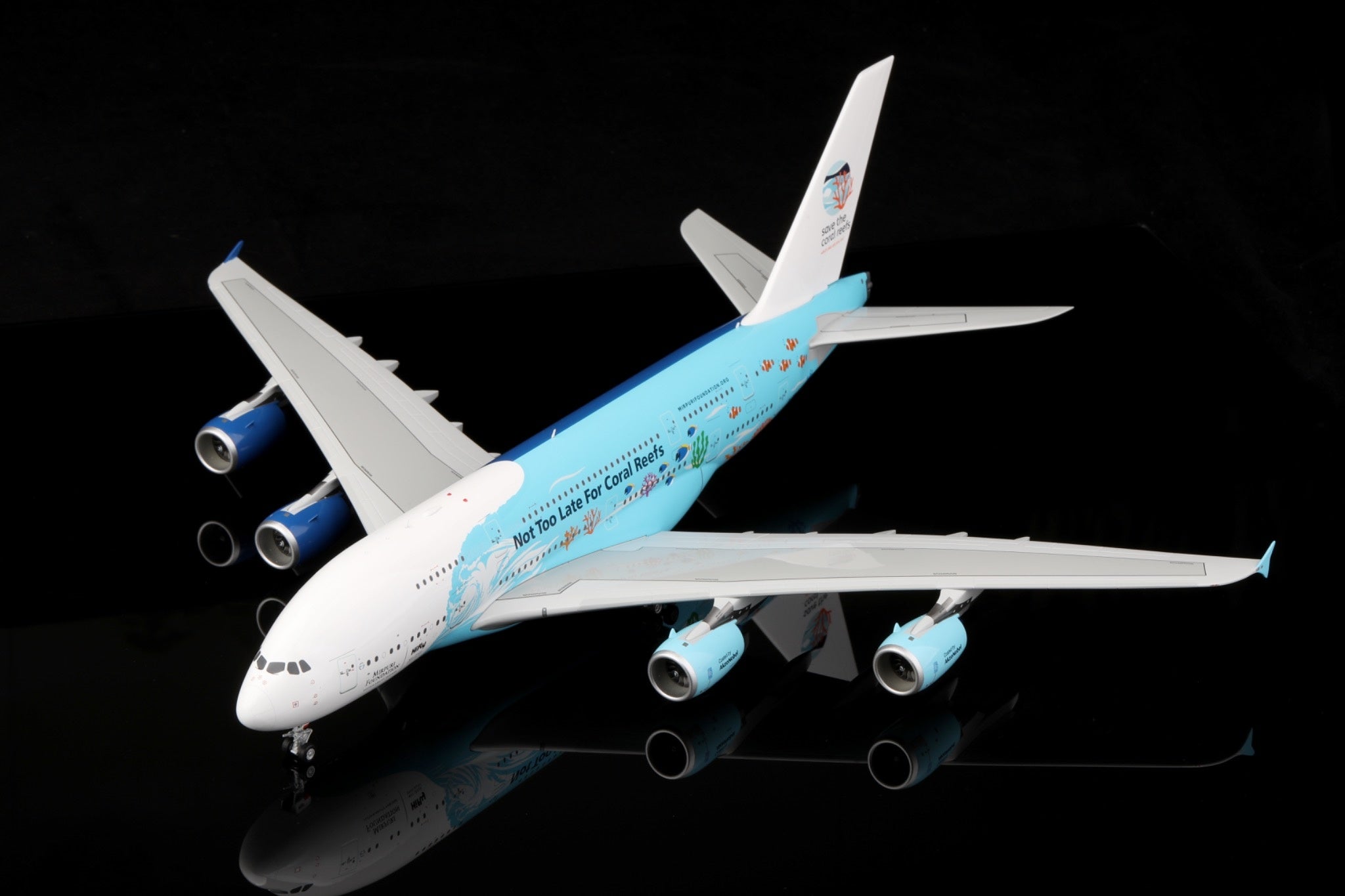 Hifly Airbus - A380 - 9H-MIP - Save the coral reefs Livery