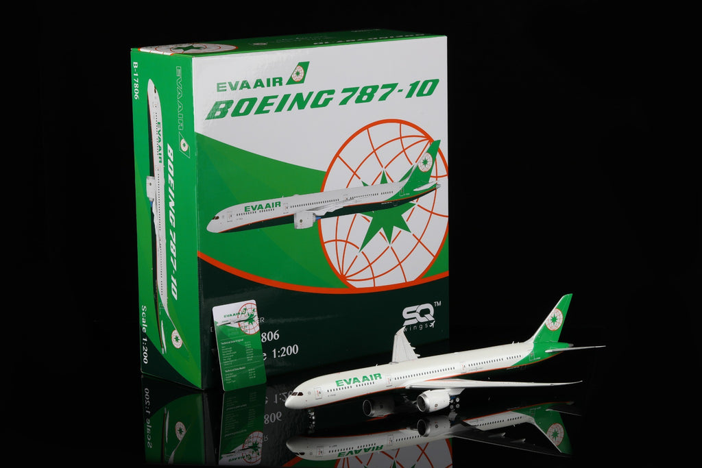 EVA Air Boeing 787-10 B-17806 – Scale 1:200 – SQ Wings – 34.1 cm