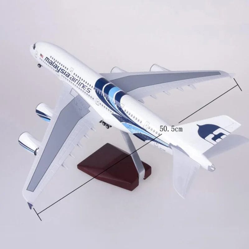 A380 Malaysia- Scale 1/160 - 47CM - 18,5 in - Airplane Model