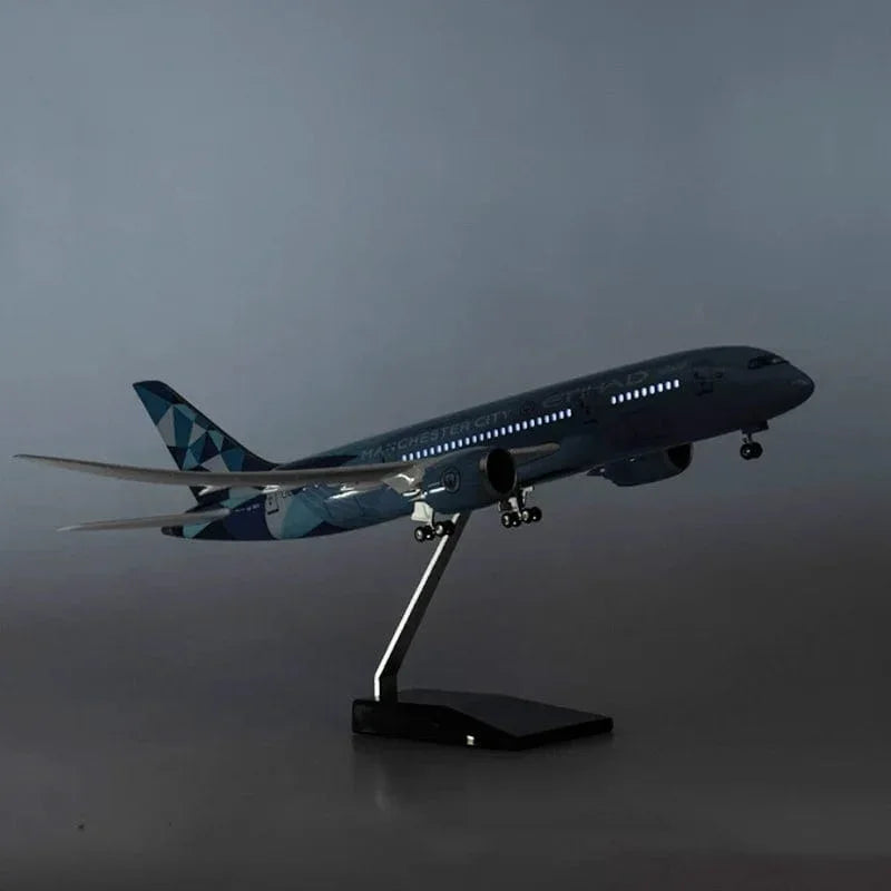 Boeing 787 Manchester City - Etihad - Escala 1/130 - 43 cm - 16,9 pulgadas - Maqueta de avión - Image 11