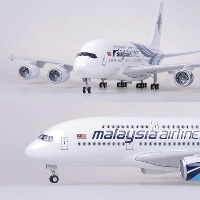 A380 Malasia- Escala 1/160 - 47CM - 18,5 in