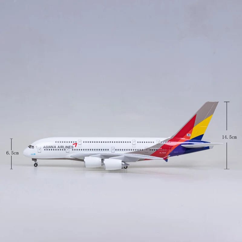 A380 Korean Asiana Airline - Scale 1/160 - 46cm - - Airplane Model 18.5 in