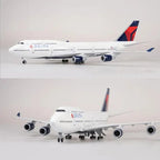 Boeing 747 Delta 1:150 – 47 cm / 18.5 in – LED Lights