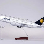 A380 Lufthansa - Scale 1/160 - 46cm - 18.5 in - Airplane Model - Thumbnail 6
