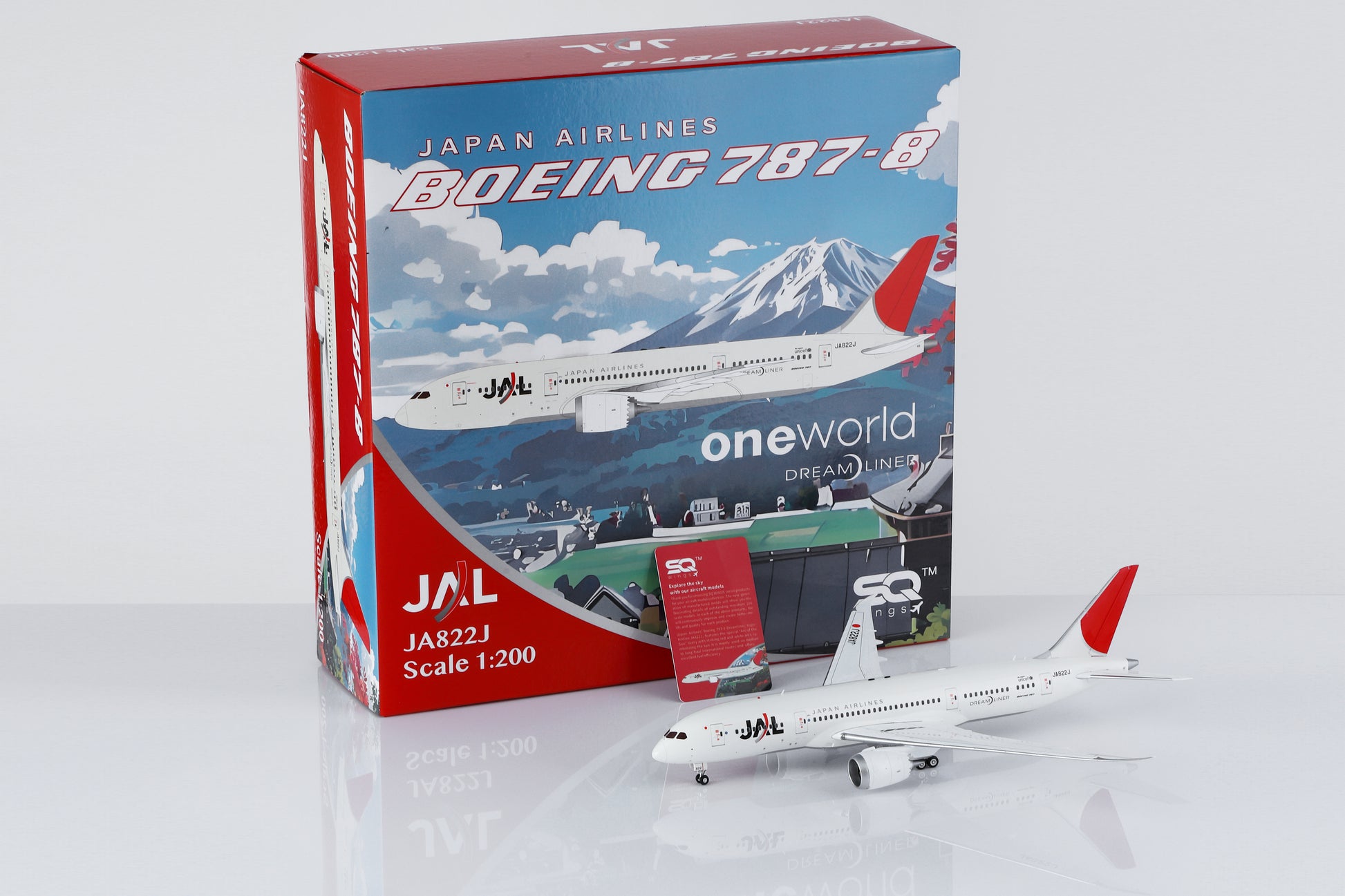 Japan Airlines Boeing 787-8 JA822J – Scale 1:200 – SQ Wings – 28.3 cm - L2028
