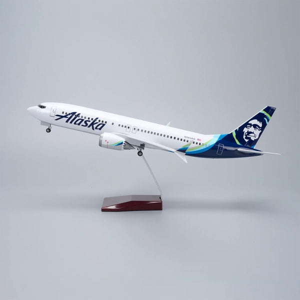 Boeing 737-800 Alaska Airlines 1:85 – 47 cm / 18.5 in – LED Lights - Secondary
