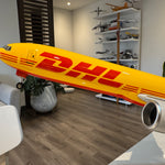 DHL Boeing 777-F Cargo 1:150 – 47 cm / 18.5 in – Premium Solid Resin Model - Thumbnail 4