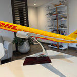 DHL Boeing 777-F Cargo 1:150 – 47 cm / 18.5 in – Premium Solid Resin Model - Thumbnail 5