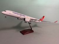 A350 Turkish- Scale 1/142 - 47CM - 18,5 in - Airplane Model