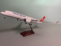 A350 Turkish- Scale 1/142 - 47CM - 18,5 in - Airplane Model