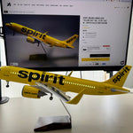 Spirit Airlines Airbus A320 "Yellow Taxi" 1:80 – 47 cm / 18.5 in – Limited Collector's Edition - Thumbnail 5