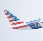 American Airlines Boeing 737-800 "FIFA World Cup 2026" – 47 cm / 18.5 in – Voice-Activated LED Display Model