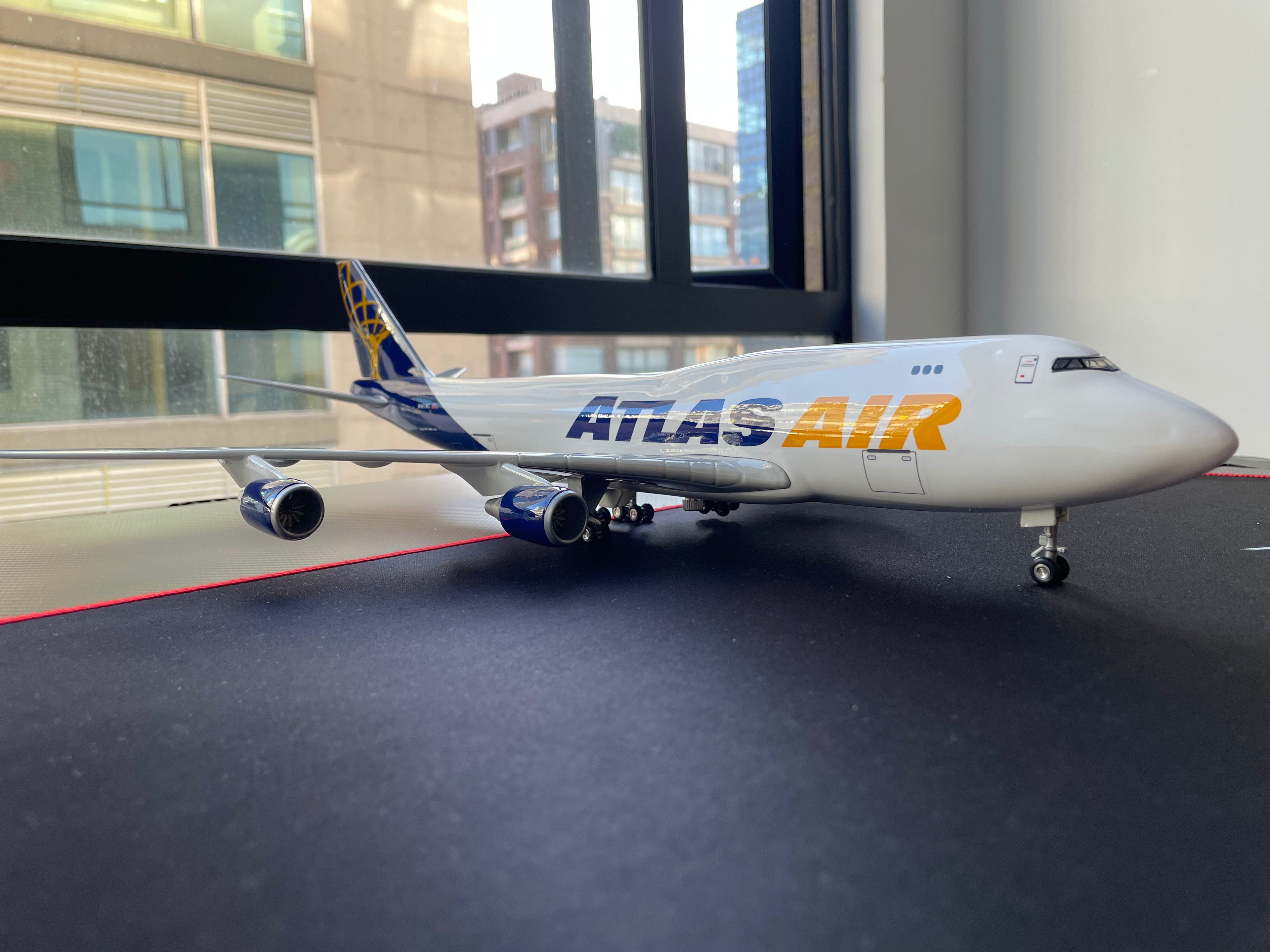 Atlas Air Boeing 747-400 Airplane Model — 1:157 Scale | 47cm / 18.5