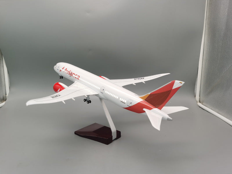 طائرة B787 Avianca - مقياس 1/130 - 43 سم - 16.9 بوصة - نموذج طائرة