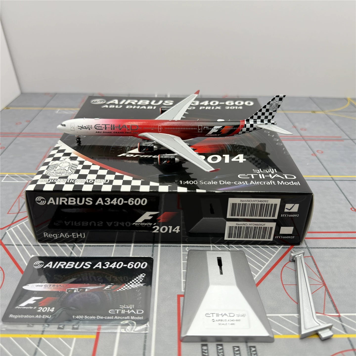 Alas HX del A340-600 A6-EHJ de Etihad Airways, escala 1:400