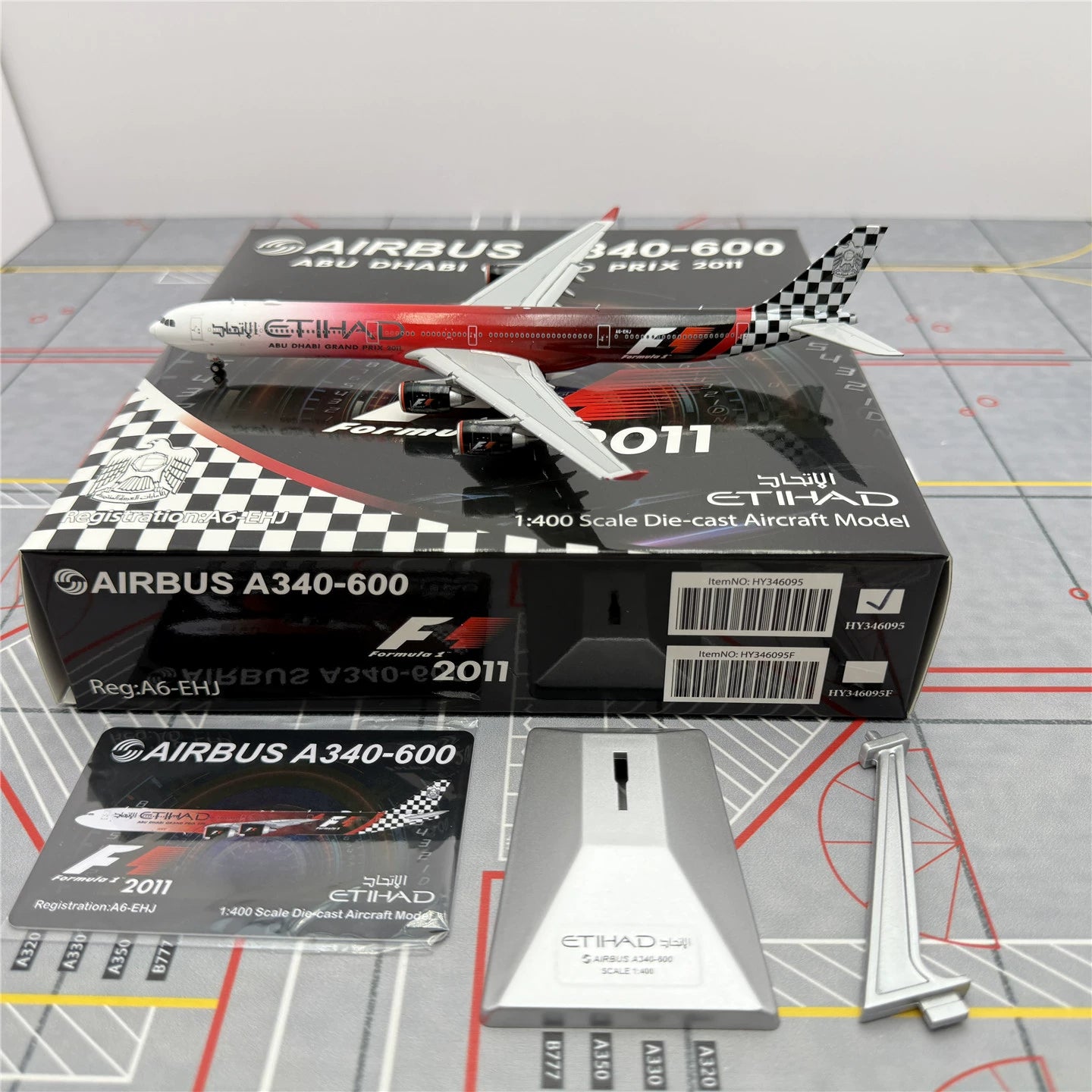 Etihad Airways A340-600 A6-EHJ  Scale 1:400  HX Wings