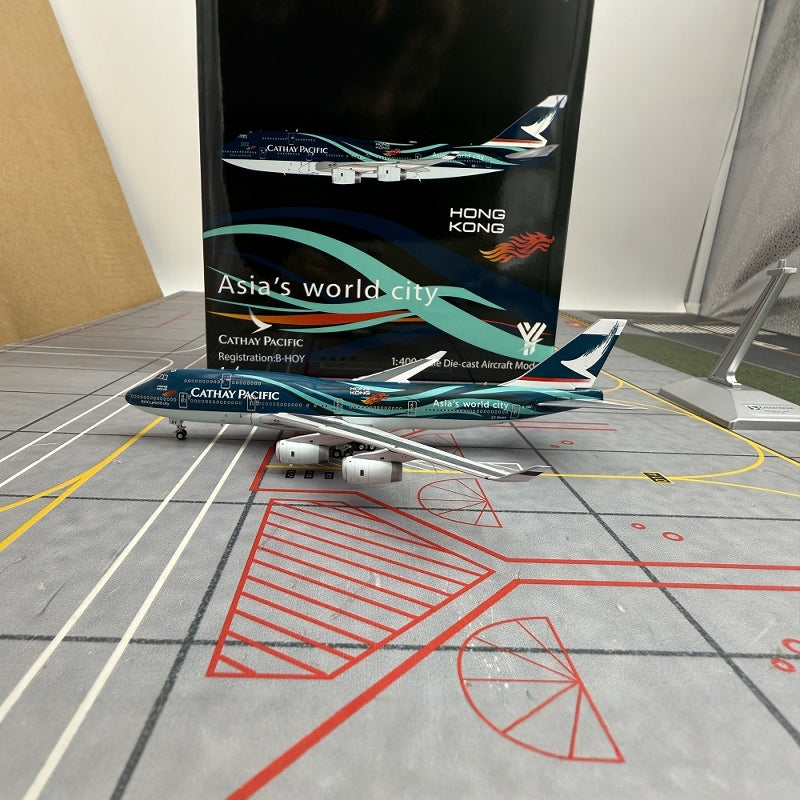 Cathay Pacific Boeing 747-400 Millennium/Asias World City  Scale 1:400  YY Wings  Alloy Airliner Model