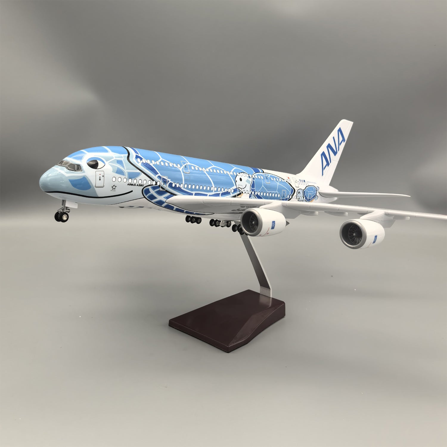 A380 ANA BLUE TURTLE - SCALE 1/160 - 47CM - 18,5 IN - AIRPLANE MODEL