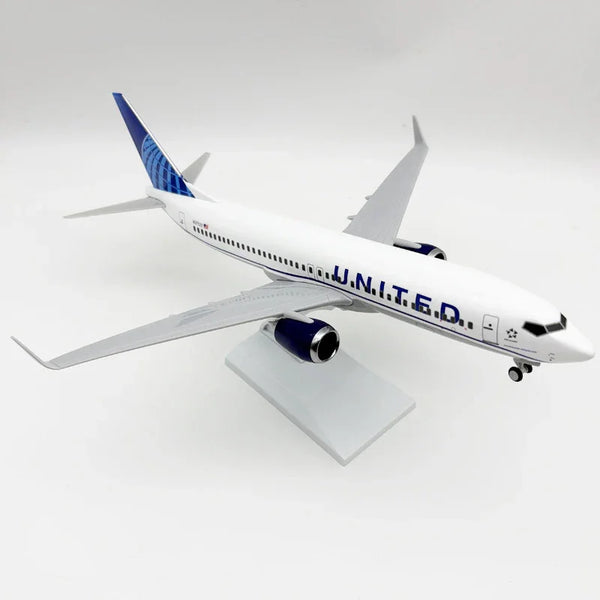 B737 United Airlines – Scale 1:130 – 30 cm (11.8 in) – Resin – Modern Livery - Secondary