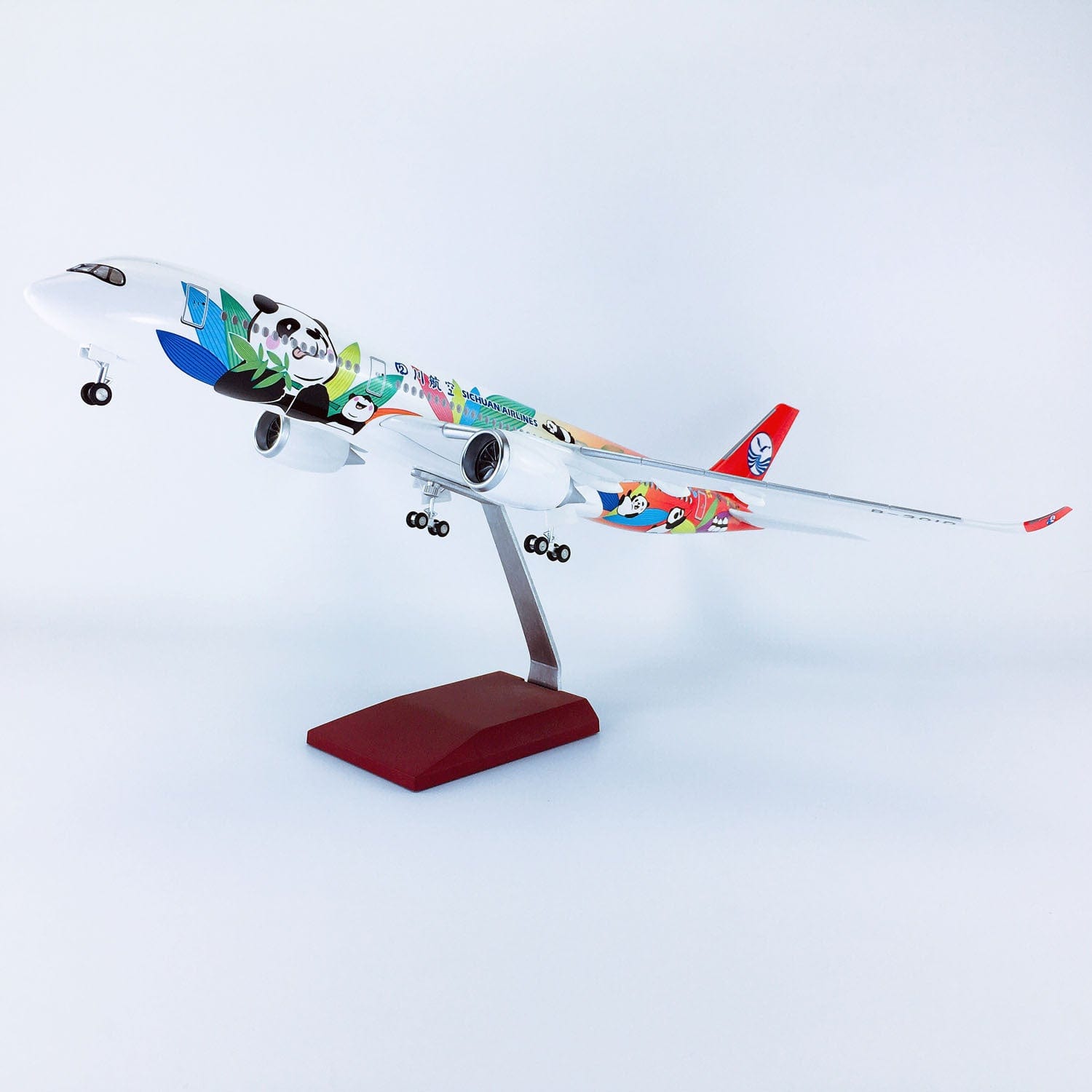 A350 Sichuan Panda - Escala 1/142 - 47 cm - 18,5 pulgadas - LED opcional