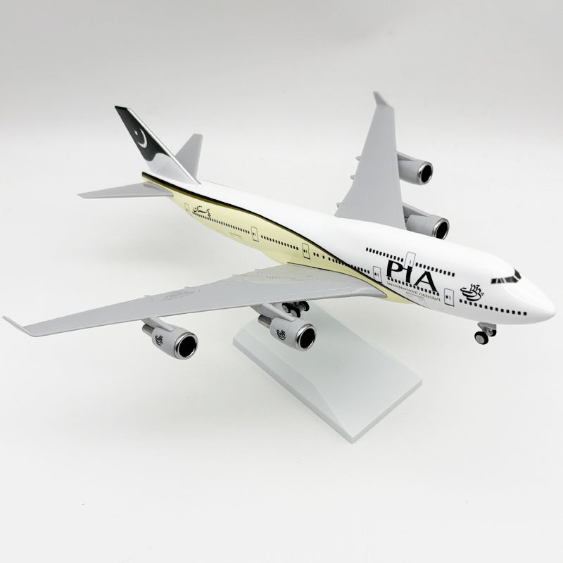 Boeing 747 Pakistan International Airlines (PIA) – Escala 1:150 – 30 cm (11,8 pulgadas) – Resina – Diseño clásico