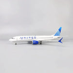 B737 Max United Airlines - Scale 1/80 - 47cm - 18.5 in - Airplane Model - Thumbnail 3