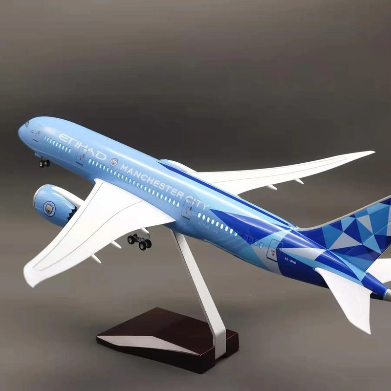 Boeing 787 Manchester City - Etihad - Escala 1/130 - 43 cm - 16,9 pulgadas - Maqueta de avión - Image 7