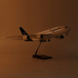 طائرة A380 لوفتهانزا - مقياس 1/160 - 46 سم - 18.5 بوصة - نموذج طائرة