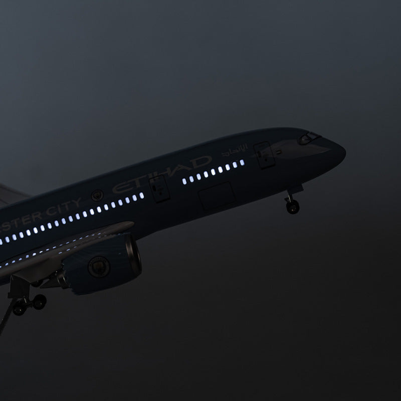 B787 Manchester City - Etihad - Scale 1/130 - 43cm - 16.9 in - Airplane Model