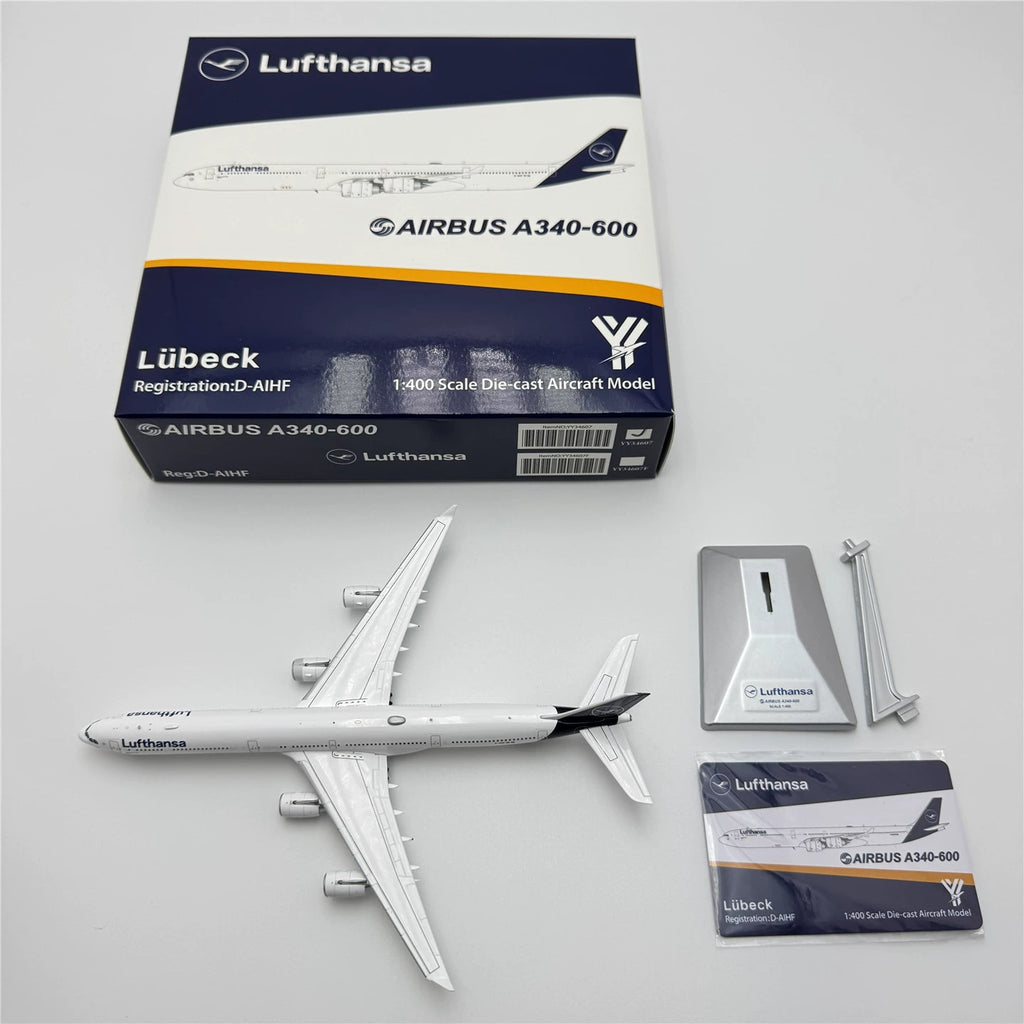 Lufthansa Airbus A340-600 D-AIHF/D-AIHK Maßstab 1:400 YY Wings 15,31 cm