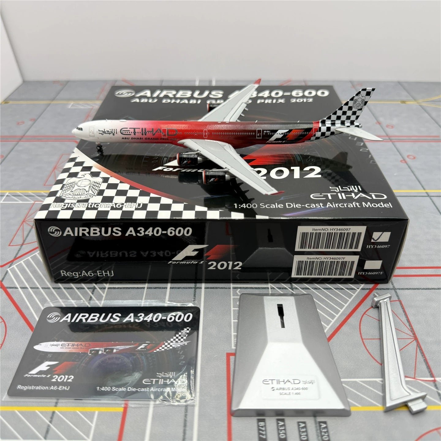 Alas HX del A340-600 A6-EHJ de Etihad Airways, escala 1:400