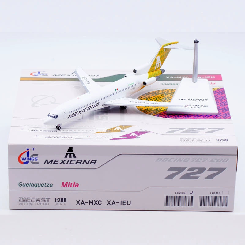 JC Wings 1:200 Mexicana Boeing B727-200 XA-IEU