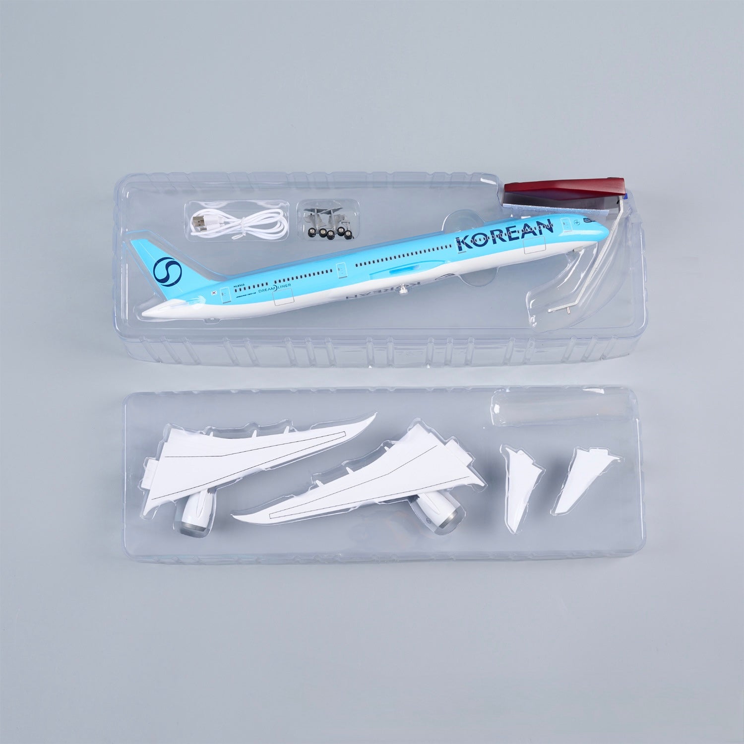 Boeing 787-10 Korean Air 1:145 – 43 cm / 16.9in – LED Lights