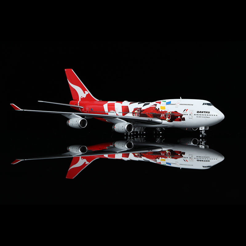 Qantas B747-400 VH-OJC Escala 1:400 Modelos HX 17,67 cm