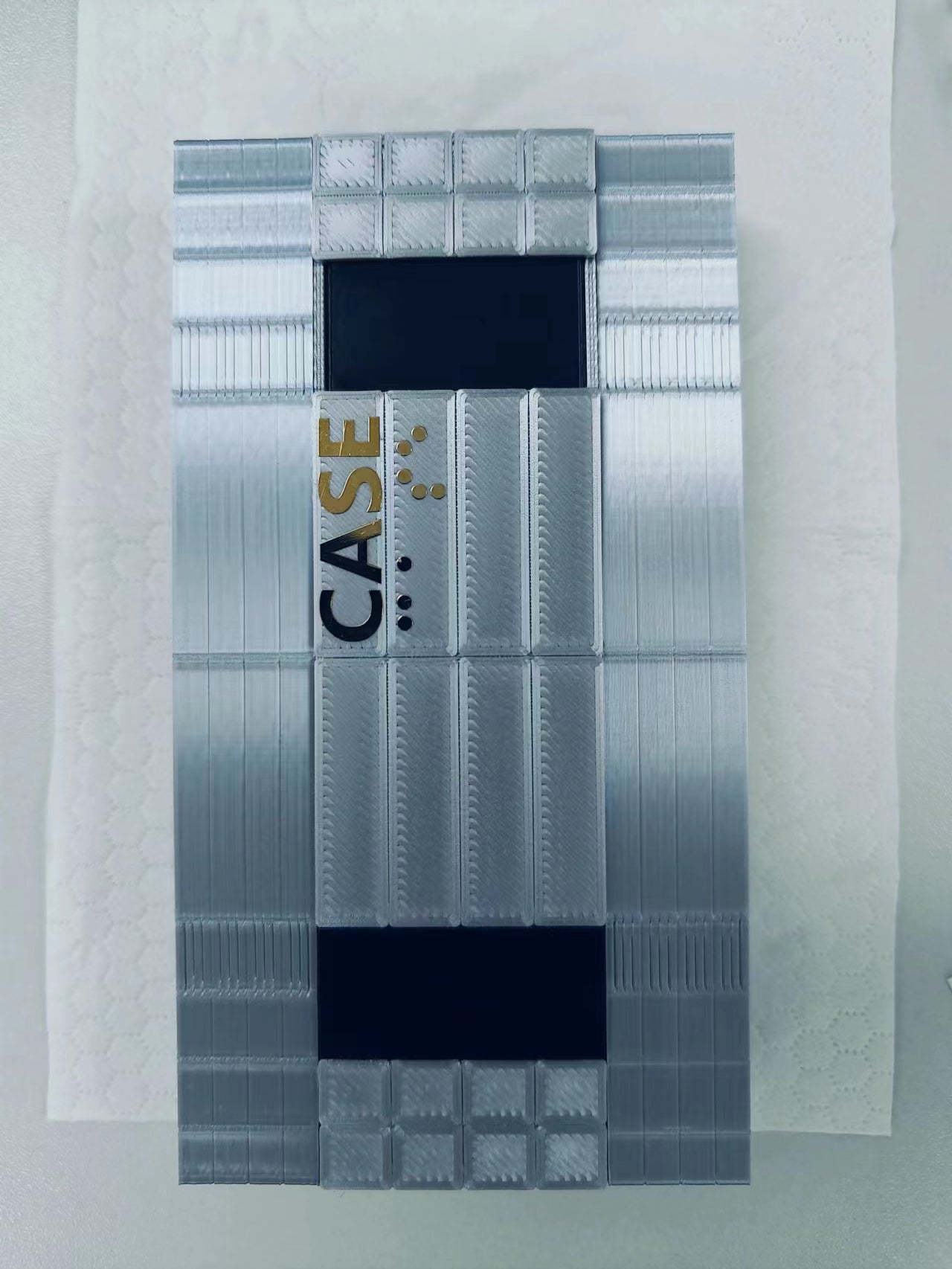 Robot TARS/CASE con perímetro interestelar y pantalla