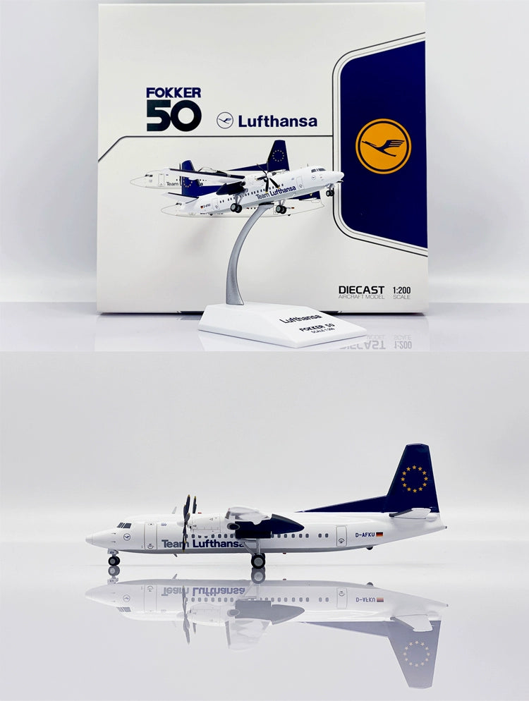 JC Wings 1:200 FOKKER Fokker 50 Lufthansa D-AFKU SA2022