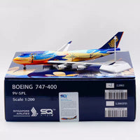 Singapore Airlines - B747-400 - 9V-SPL - Tropical Livery- L2002 - 35.3cm -  Scale 1/200