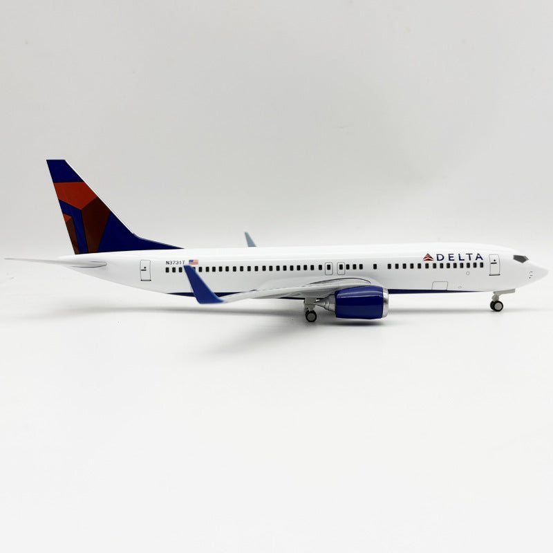 Boeing 737 Delta Air Lines – Escala 1:130 – 30 cm (11,8 pulgadas) – Resina – Diseño moderno