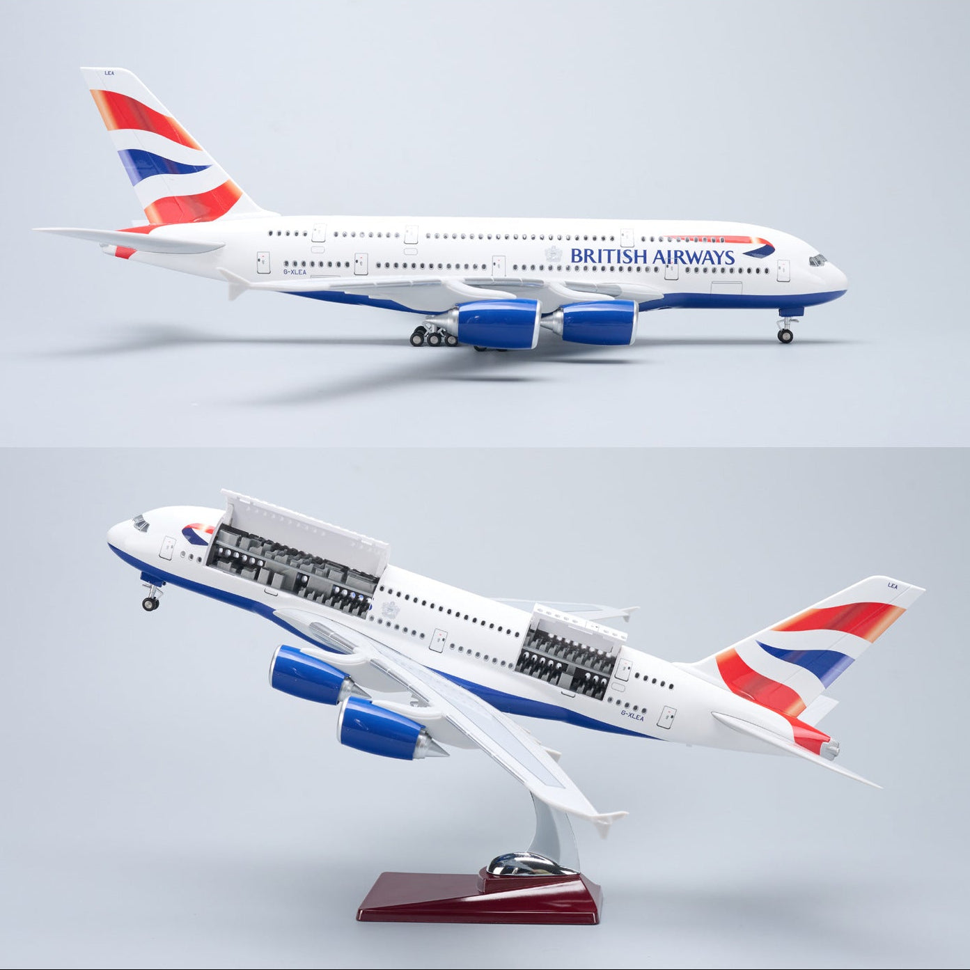 British Airways Airbus A380 1:160 – 45.5 cm / 17.9 in – Voice-Activated LED Lights - Gallery 3