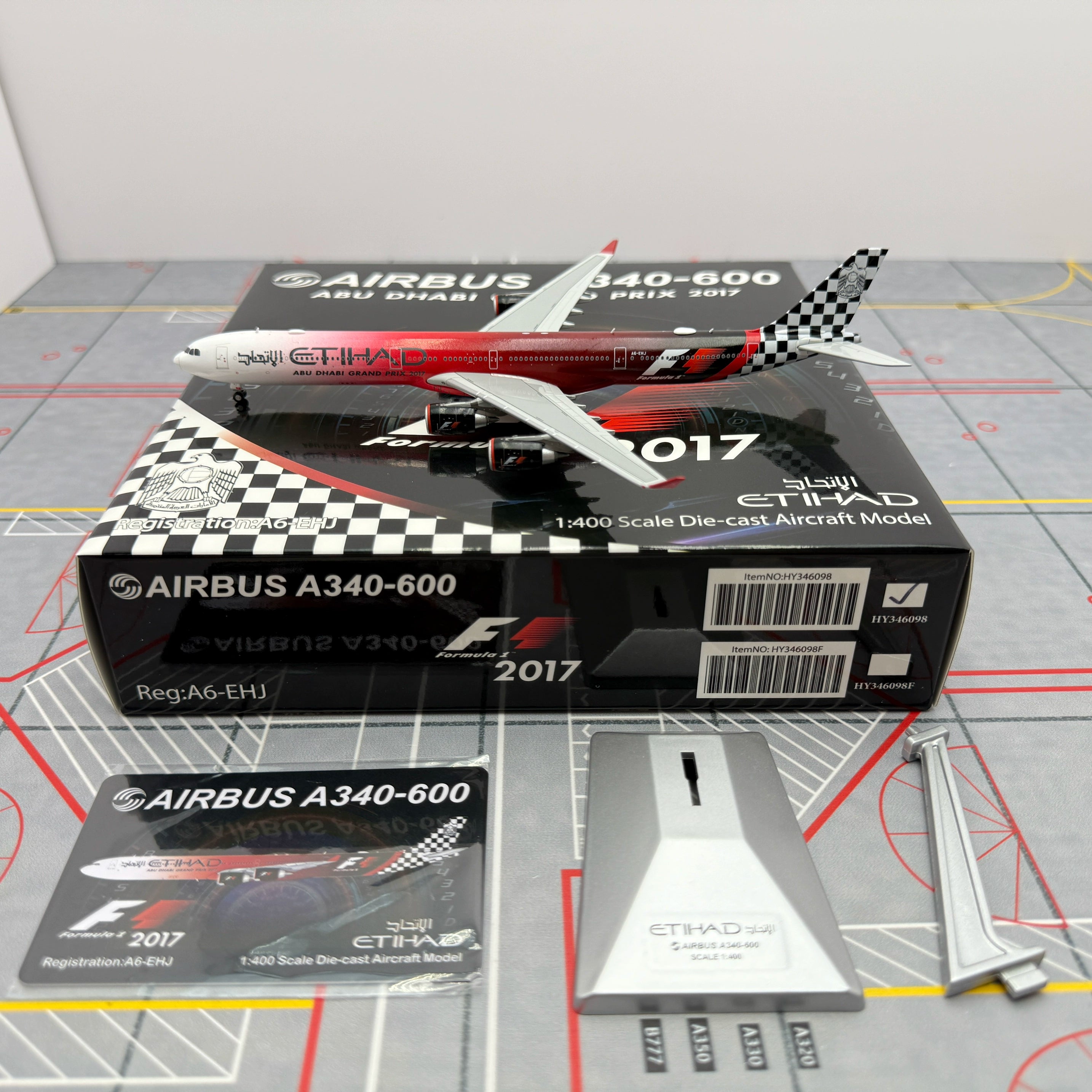 Alas HX del A340-600 A6-EHJ de Etihad Airways, escala 1:400